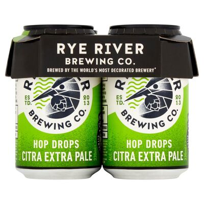 RYE RIVER HOP DROPS CITRA EXTRA PALE CAN PACK 4 X 330ML