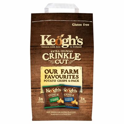 Keoghs Crinkle Cut Farm Favourites Variety 180g