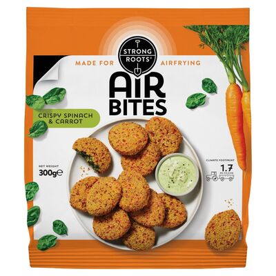 Strong Roots Crispy Spinach & Carrot Air Bites 300g