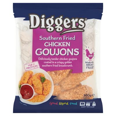 Diggers Southern Fried Chicken Goujons 360g