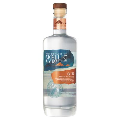 Skellig Six18 Artisan Gin 70cl