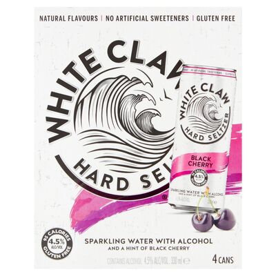 White Claw Black Cherry Can Pack 4 x 330ml