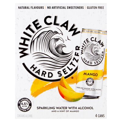 White Claw Mango Can 4 Pack 330ml