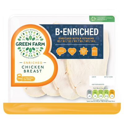 Green Farm Added Benefits Chicken Breast Slices 90g