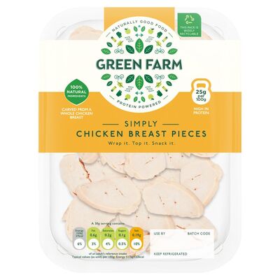 Green Farm Chicken Breast Pieces 120g