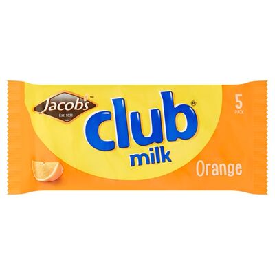 Jacob's Club Milk Orange 5 Pack 110g