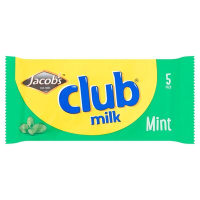 Jacob's Club Milk Mint 5 Pack 110g