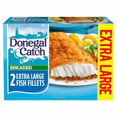 Donegal Catch Extra Large Breaded Fish Fillets 2 Pack 300g