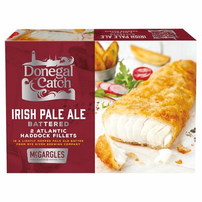 Donegal Catch Irish Pale Ale Battered Haddock Fillets 2 Pack 270g