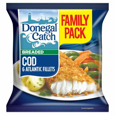 Donegal Catch 6 Breaded Cod Fillets 519g