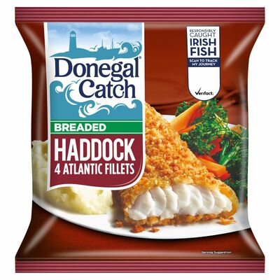 Donegal Catch 4 Breaded Haddock Fillets 400g