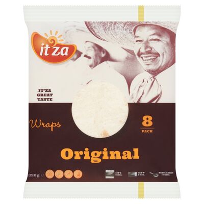 Itza Original Wraps 8 Pack 320g