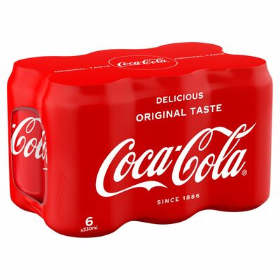 COCA-COLA CAN PACK 6 X 330ML
