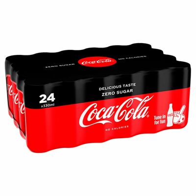 COKE ZERO PARTY CAN PACK 24 X 330ML