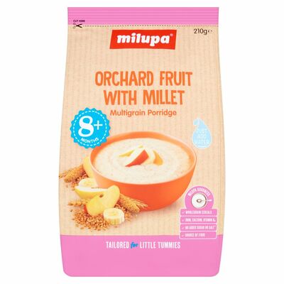 Milupa Orchard Fruit Multigrain Porridge 8+ Months 210g