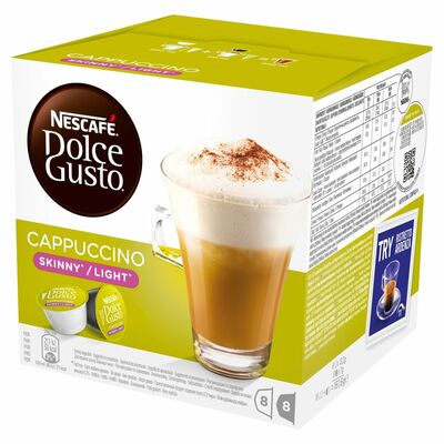 Nescafé Dolco Gusto Skinny Cappuccino Coffee Capsules 16 Pack 161.6g