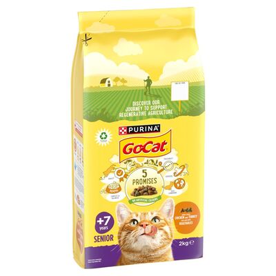 Go Cat Adult with Herring and Tuna Dry Cat Food 2kg Centra