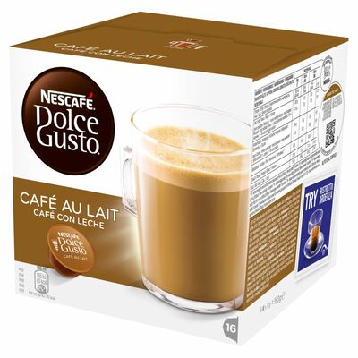 Nescafé Dolce Gusto Café Du Lait Coffee Capsules 16 Pack 160g
