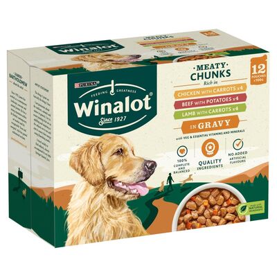 Winalot Wet Dog Food Mixed 12 Pack 1.2kg
