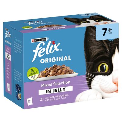 Felix Senior Mixed Selection In Jelly Cat Food 12 Pack 1.2kg