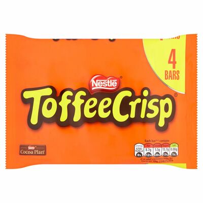 Nestlé Toffee Crisp Chocolate Bars 4 Pack 124g