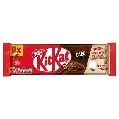 Kit Kat 2 Finger Dark Chocolate 9 Pack 186.3g