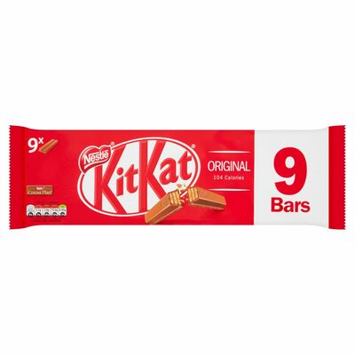 Nestlé KitKat 2 Finger Milk Chocolate Biscuit Bar 9 Pack 186g