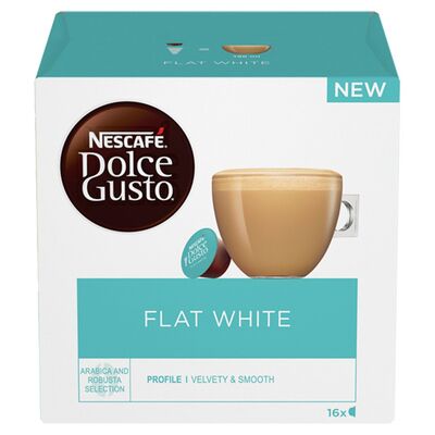 Nescafé Dolce Gusto Flat White Coffee Capsules 16 Pack 187.2g