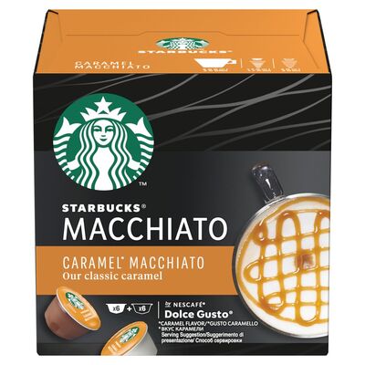 Starbucks Dolce Gusto Carmel Macchiato Coffee Capsules 12 Pack 127g