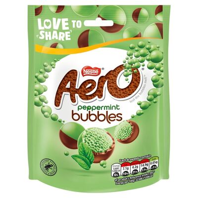 Nestlé Aero Peppermint Bubbles Pouch 166g