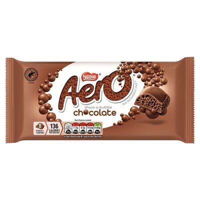 Nestlé Aero Purely Chocolate Giant Block Bar 90g