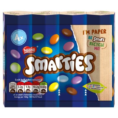 NESTLÉ SMARTIES HEXATUBE 4 PACK 34G