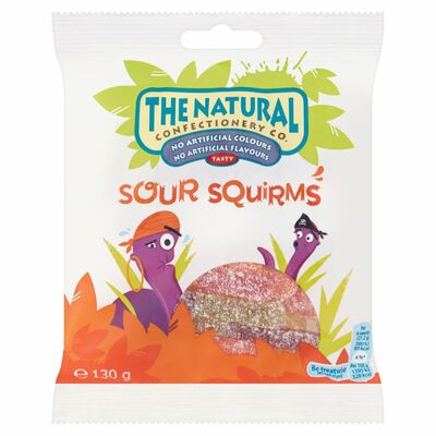 The Natural Confectionary Company Sour Squirms Bag 130g