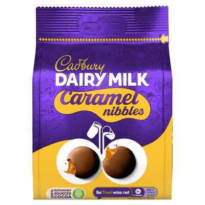 Cadbury  Dairy Milk Caramel Nibbles Pouch 120g