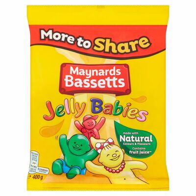 Maynards Bassetts Jelly Babies Bag 400g