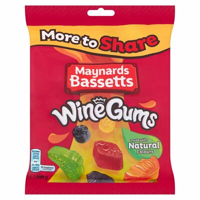 Maynards Bassetts Wine Gums Bag 400g