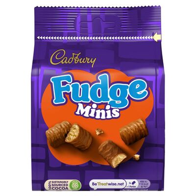 CADBURY FUDGE MINIS CHOCOLATE POUCH 120G 