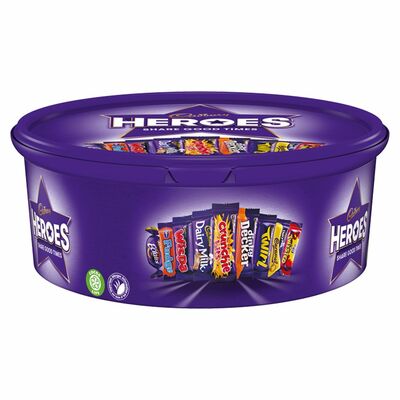 CADBURY HEROES TUB 600G