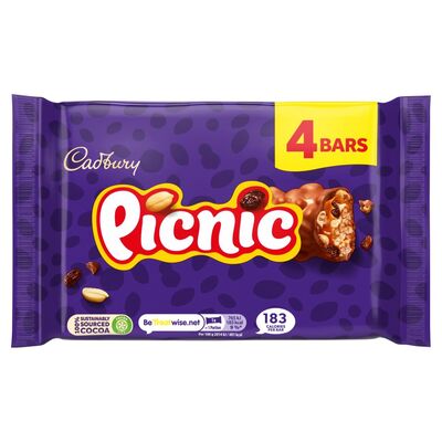 Cadbury Picnic 4 Pack 152g