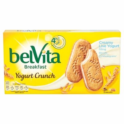 Belvita Duo Crunch Yogurt Biscuits 5 Pack 50g