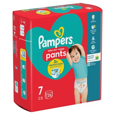 Pampers Baby Dry Nappy Pants Size 7 25pce