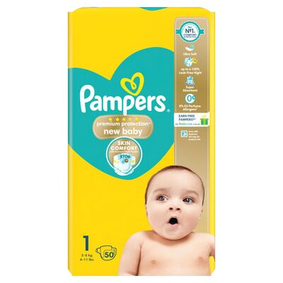 Pampers New Baby Size 1 Essential 50pce