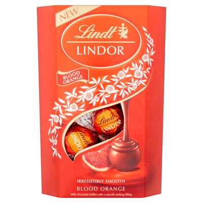 Lindor Blood Orange Milk Chocolate Cornet 200g