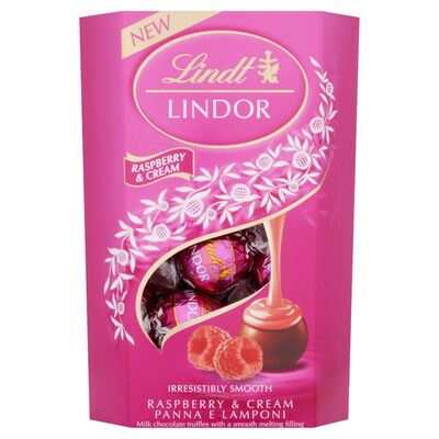 Lindt Lindor Raspberry & Cream Truffles 200g