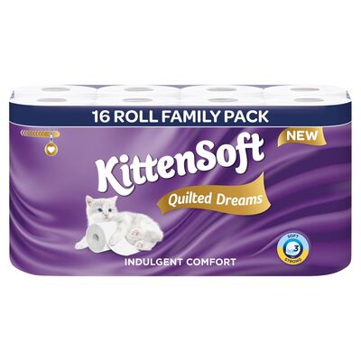 Kittensoft Quilted Dreams Toilet Tissue 16 Roll 16roll