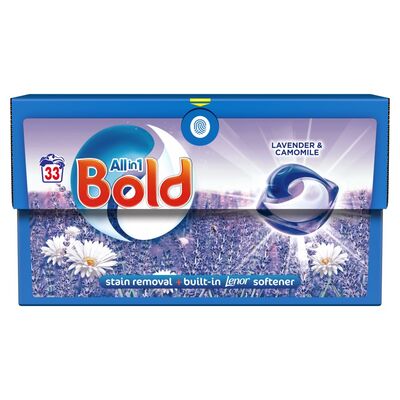 Bold 3 In 1 Lavender & Camomile Washing Liquid Capsules 33pce