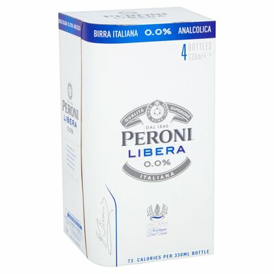 Peroni Libera 0.0% Bottle Pack 4 x 330ml