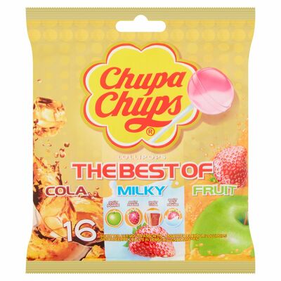 Chupa Chups The Best Of Lollipops Bag 16 Pack 192g