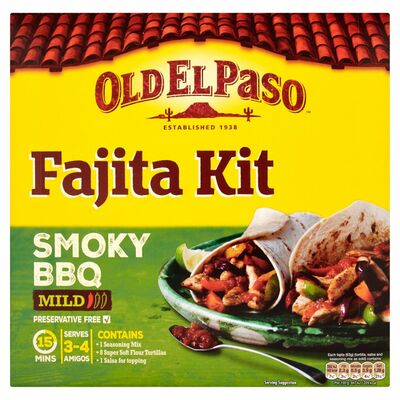 Old El Paso Mild Smoky BBQ Fajita Kit 500g