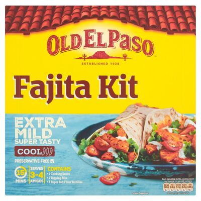 Old El Paso Extra Mild Fajita Kit 476g